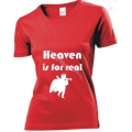 Tricou femei rosu Heaven is for real